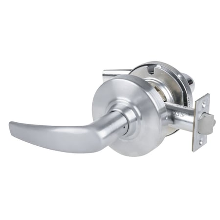 Grade 1 Exit Lock, Athens Lever, Non-Keyed, Satin Chrome Finish, Non-Handed